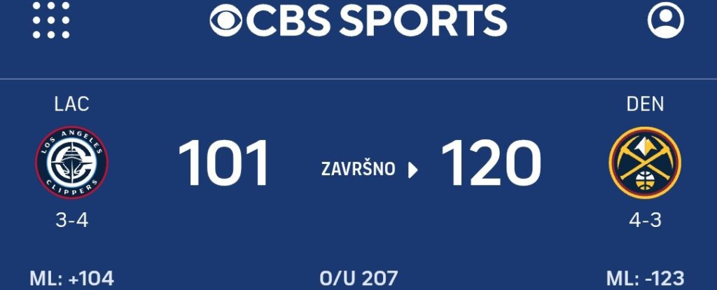 Denver deklasirao Kliperse